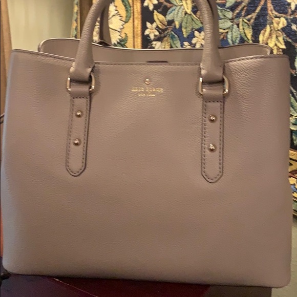 30. 🎉HP🎉 Kate Spade Satchel / Handbag in Taupe - Picture 12 of 13